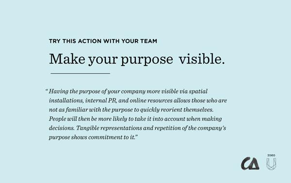 Make Your Purpose Visible